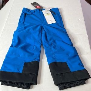 NWT Boys Snow Pants 4 Blue Black Ski Sled Snowboard Spyder Spider Waterproof.
